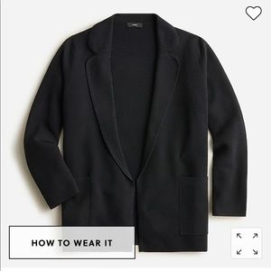 JCrew Eloise Sweater Blazer
